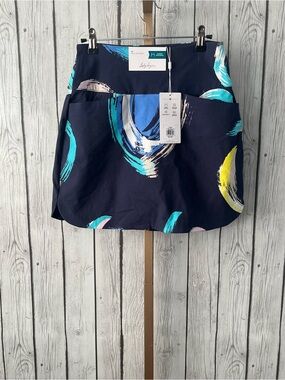 NWT Lady Hagen 17" Golf Tennis Pickleball Skort Sz XS  Navy Abstract